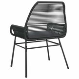 vidaXL Tuinstoelen (2 st) met Kussens - Poly Rattan Zwart, 34% Korting!