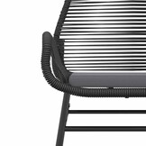 vidaXL Tuinstoelen (2 st) met Kussens - Poly Rattan Zwart, 34% Korting!