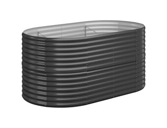Plantenbak 152x80x68cm Gepoedercoat Staal Antraciet 46% Korting