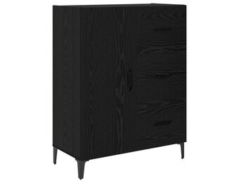 Dressoir Zwart Eiken met Lades - 54% Korting