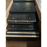 Dressoir Zwart Eiken met Lades - 54% Korting