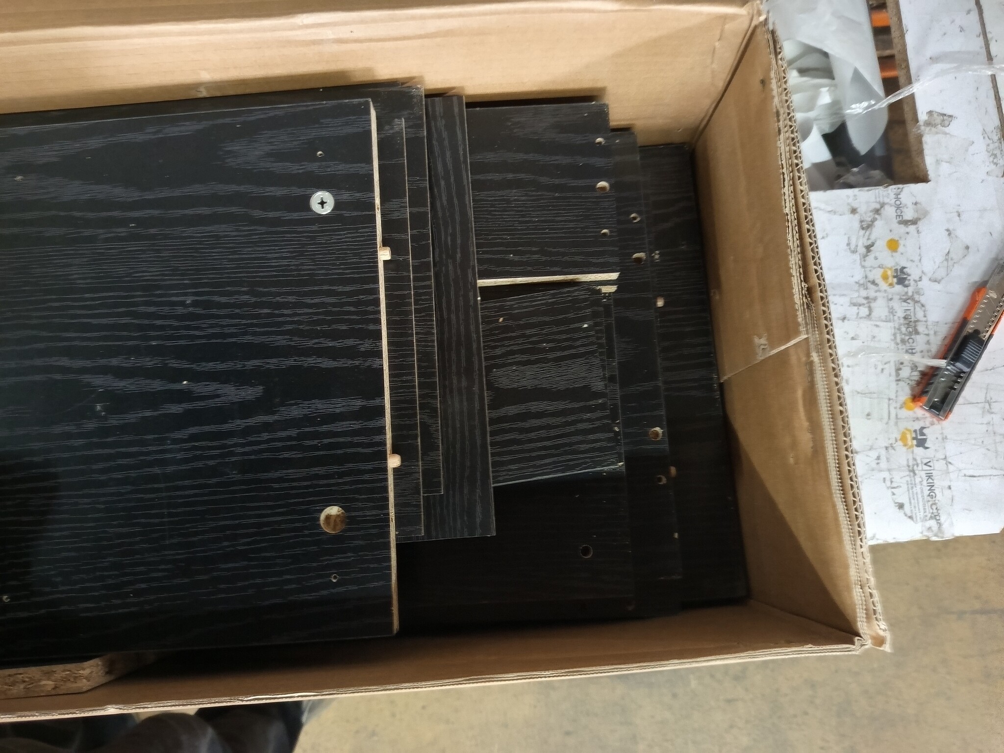 Dressoir Zwart Eiken met Lades - 54% Korting