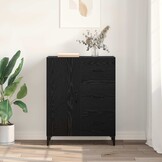 Dressoir Zwart Eiken met Lades - 54% Korting