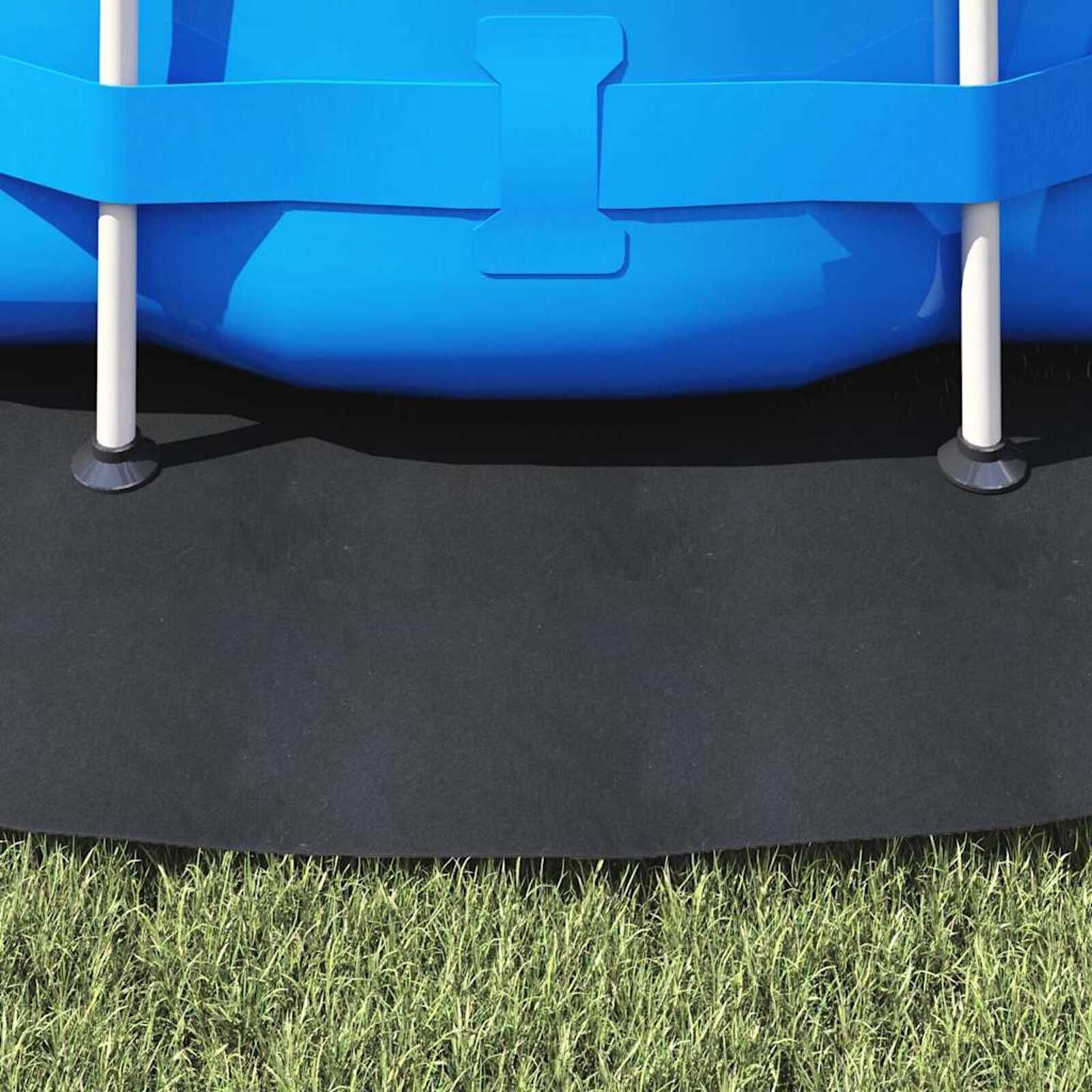VidaXL Zwembad Grondzeil Zwart Ø 366 cm - 60% Korting