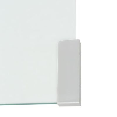 vidaXL Salontafel 98x45x30 cm gehard glas transparant