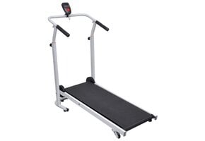 vidaXL Mini-loopband inklapbaar 93x36 cm zwart
