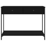vidaXL Wandtafel 100x34,5x75 cm Zwart Bewerkt Hout - 61% Korting!