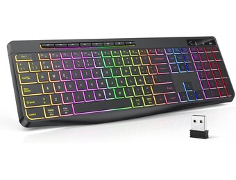 Draadloos QWERTY Gaming Toetsenbord met 34% Korting