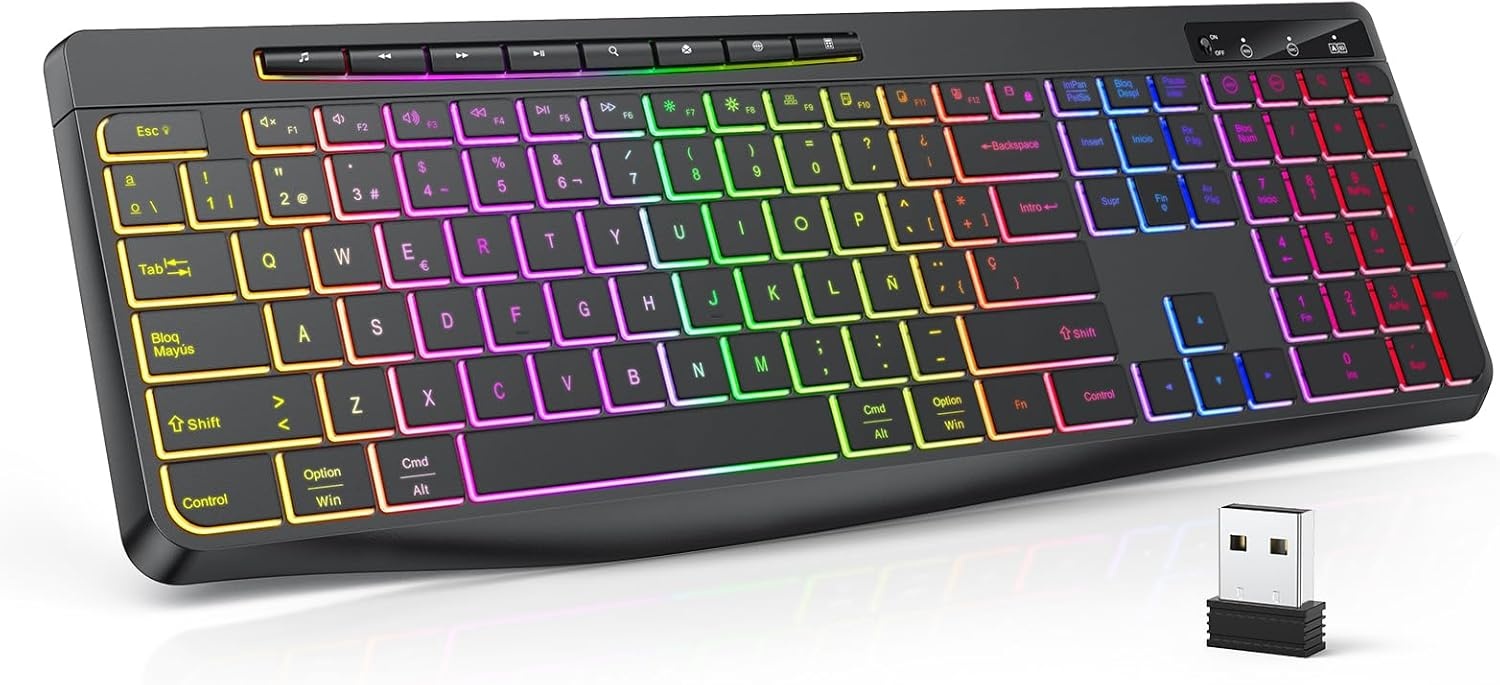 Draadloos QWERTY Gaming Toetsenbord met 34% Korting