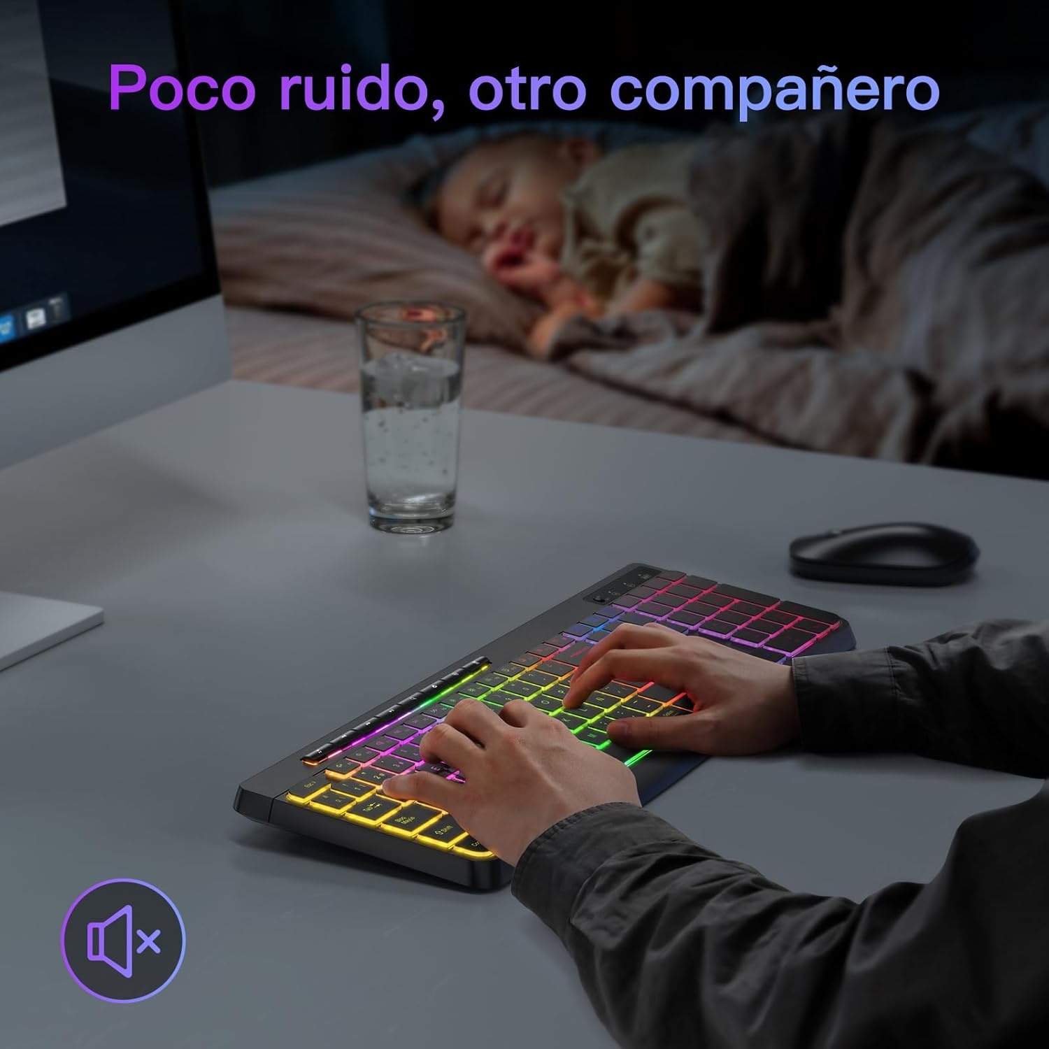 Draadloos QWERTY Gaming Toetsenbord met 34% Korting