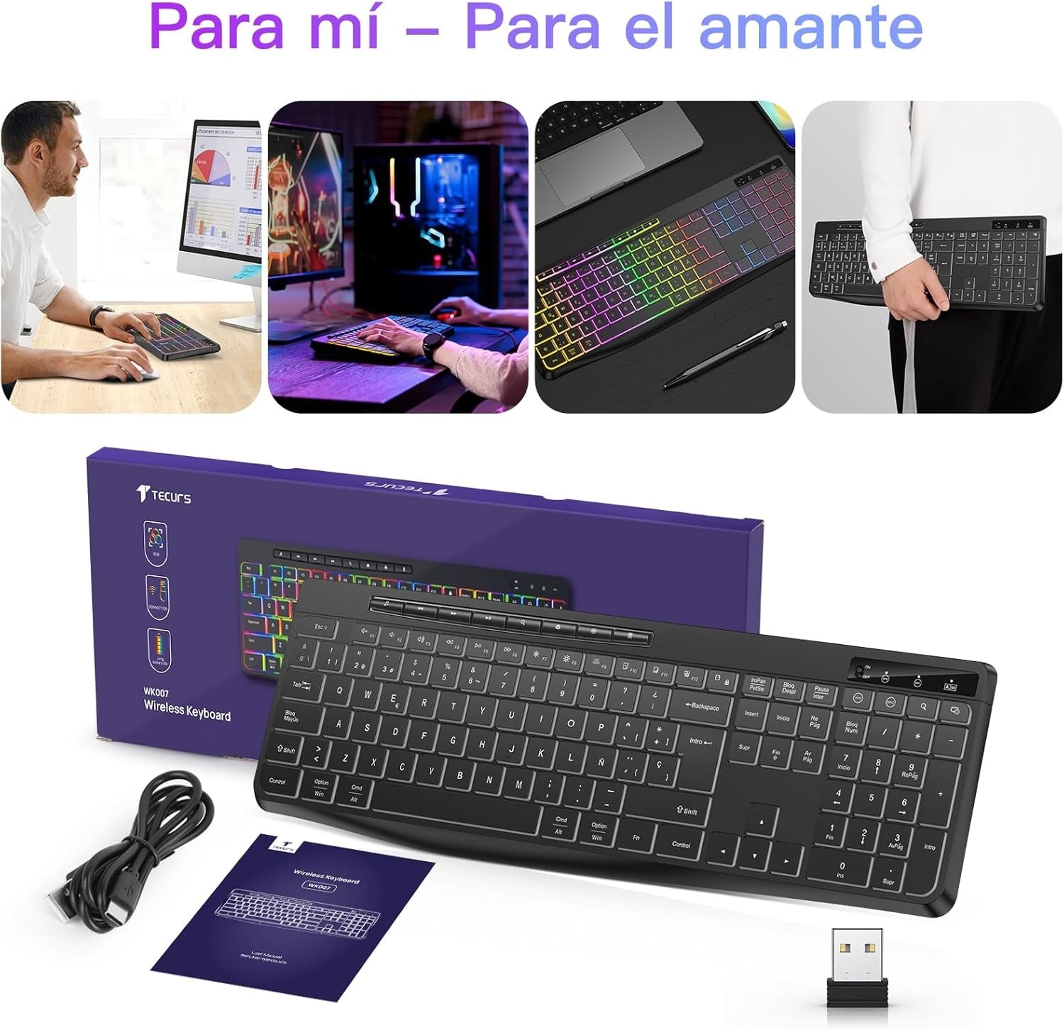 Draadloos QWERTY Gaming Toetsenbord met 34% Korting