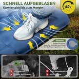 Zelfopblazende Slaapmat 13cm - Ultralicht met Kussen & Voetpomp (-34%)