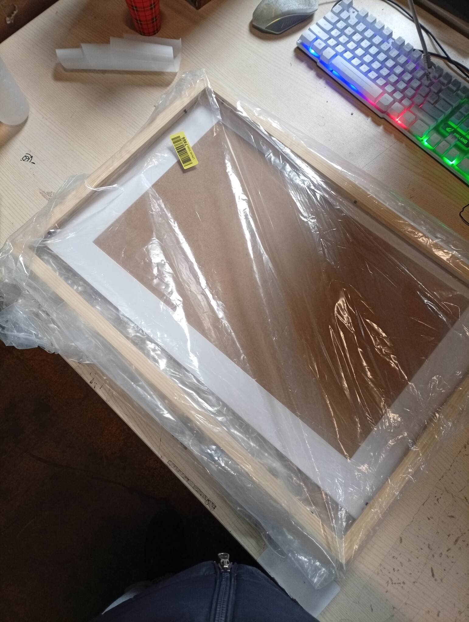 Fotolijst Hout 40x60cm Natuurlijk met Passe-partout & Acrylglas - 53% Korting