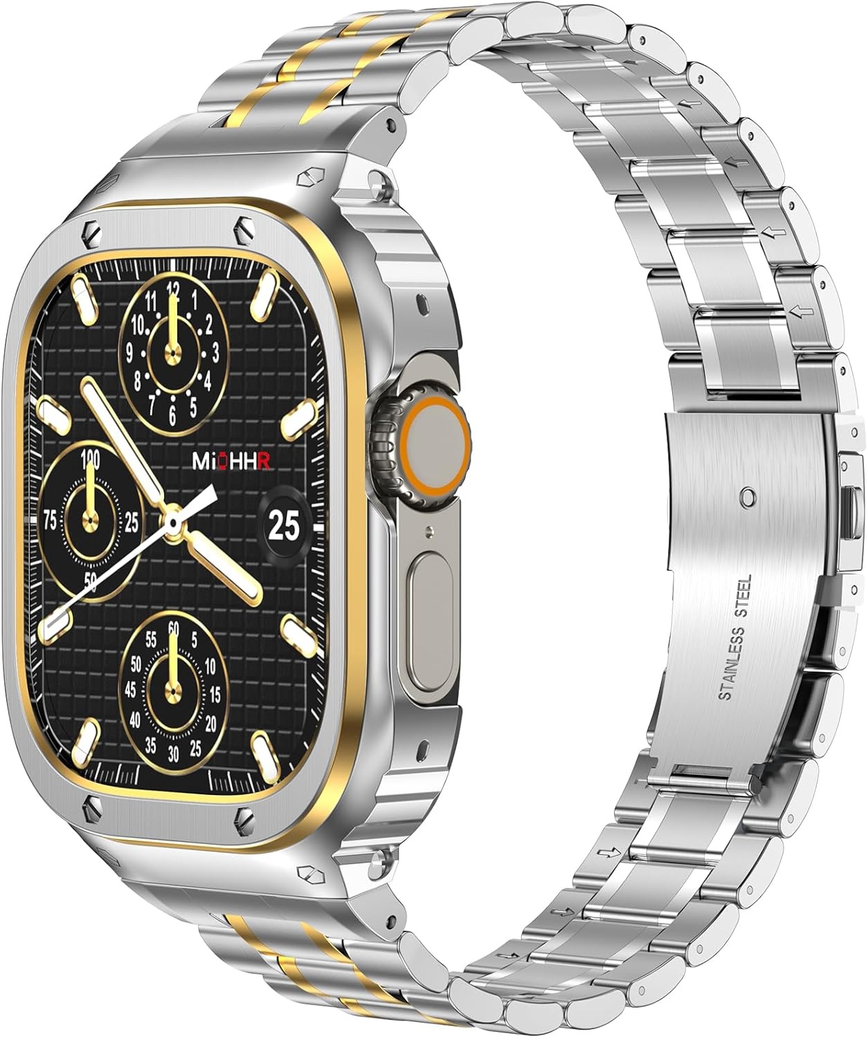 Roestvrij Staal Apple Watch Band met Beschermhoes (29% Korting)