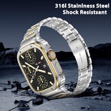 Roestvrij Staal Apple Watch Band met Beschermhoes (29% Korting)