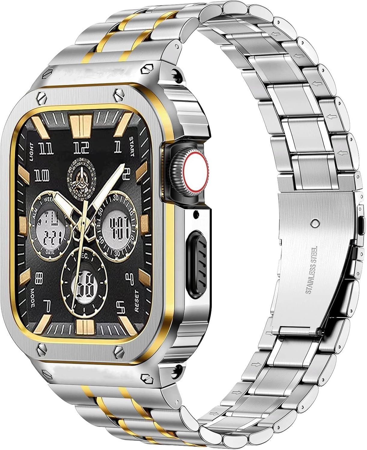 Roestvrij Staal Apple Watch Band met Beschermhoes (29% Korting)