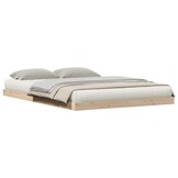 vidaXL Bedframe Naturel 140x220 cm Massief Grenenhout - 34% Korting!