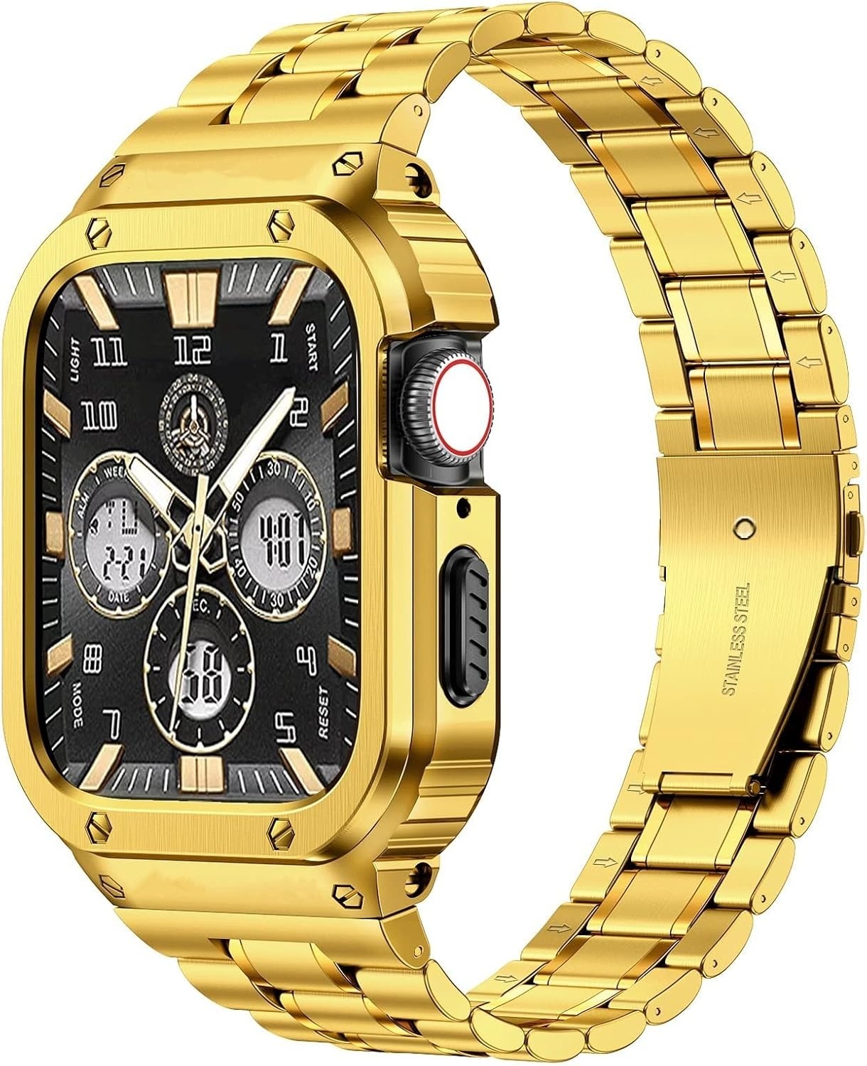 Roestvrij Staal Apple Watch Band met Beschermhoes (29% Korting)