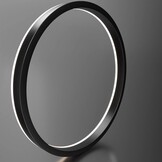 LED Hanglamp 3 Ringen Zwart 78W - Verstelbaar & Dimbaar met Afstandsbediening