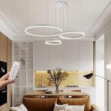 Moderne LED Hanglamp 3 Ringen Wit - 34% Korting!
