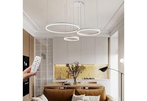 Moderne LED Hanglamp 3 Ringen Wit - 34% Korting!