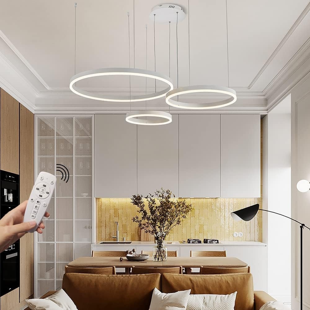 Moderne LED Hanglamp 3 Ringen Wit - 34% Korting!