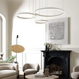 Moderne LED Hanglamp 3 Ringen Wit - 34% Korting!