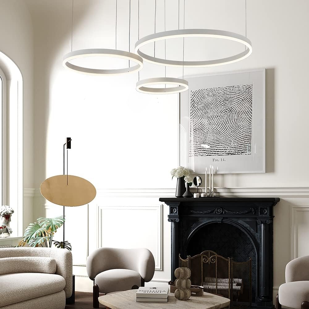 Moderne LED Hanglamp 3 Ringen Wit - 34% Korting!