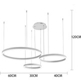 Moderne LED Hanglamp 3 Ringen Wit - 34% Korting!
