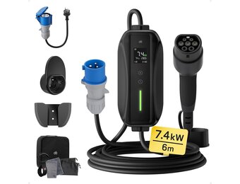 7kW Laadkabel Elektrische Auto (6m) - 30% Korting