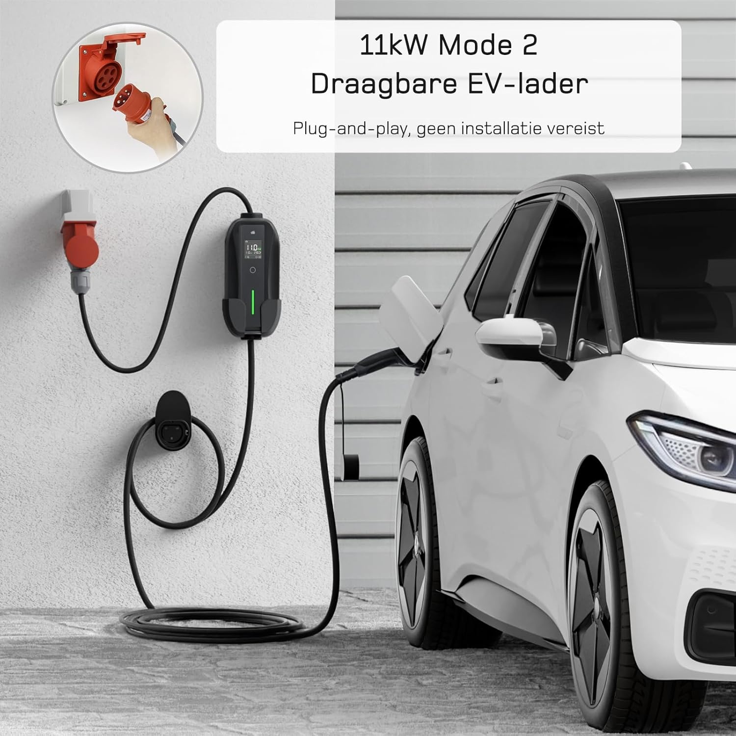 Geretourneerde EV Oplader Type 2 11kW (30% korting)