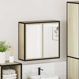 Badkamerspiegelkast Sonoma Eikenhout 65x20x60cm - 59% Korting!