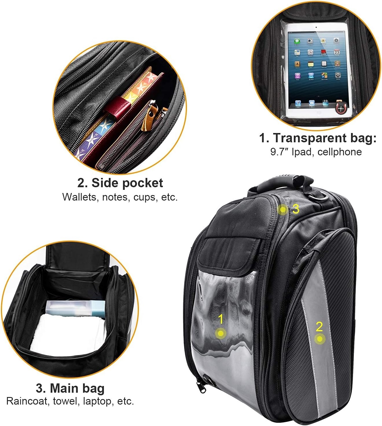Dracarys Motorfiets Tankrugzak 28L - Waterdicht & Magnetisch (34% Korting)