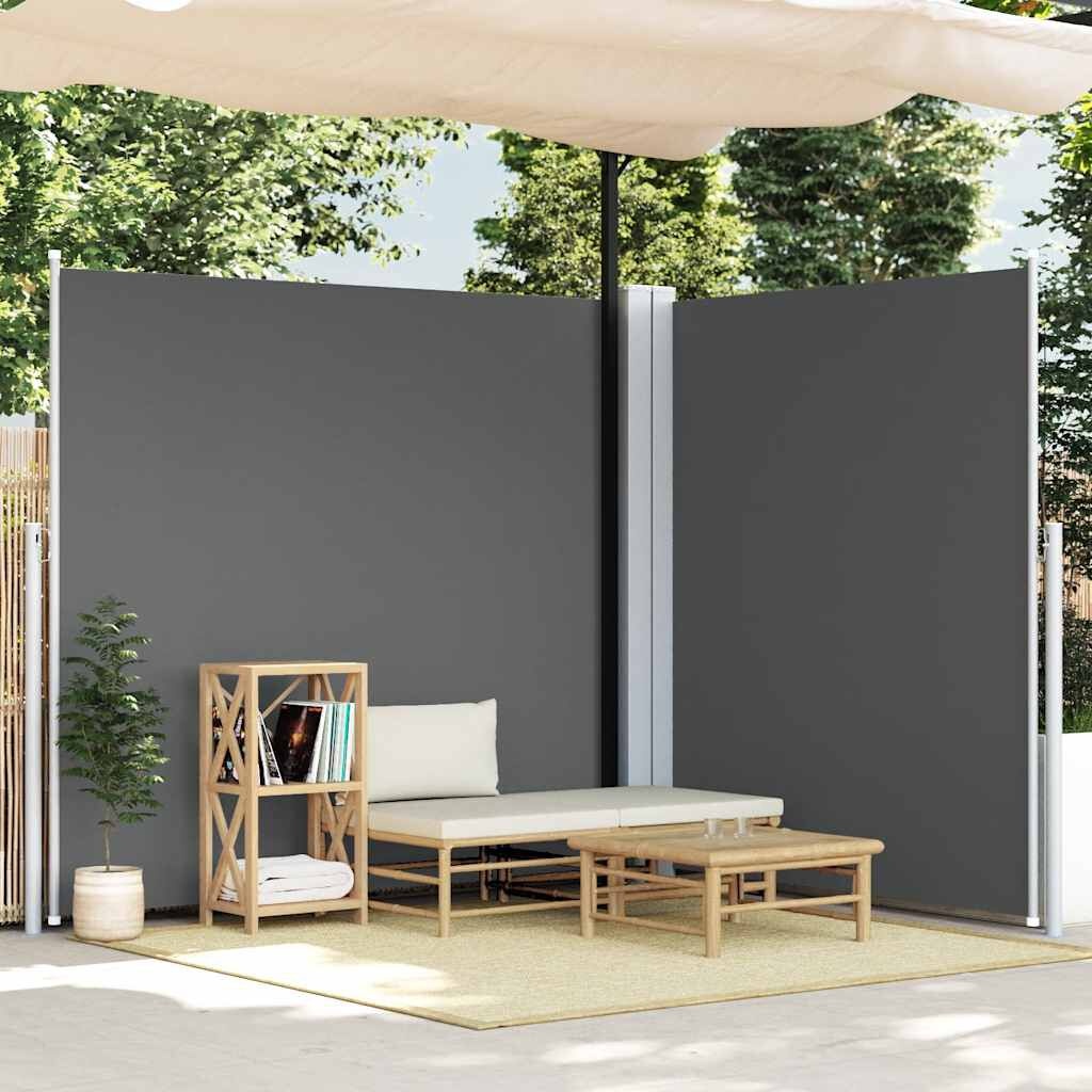 Uittrekbaar Windscherm 220x600 cm Antraciet - 59% Korting
