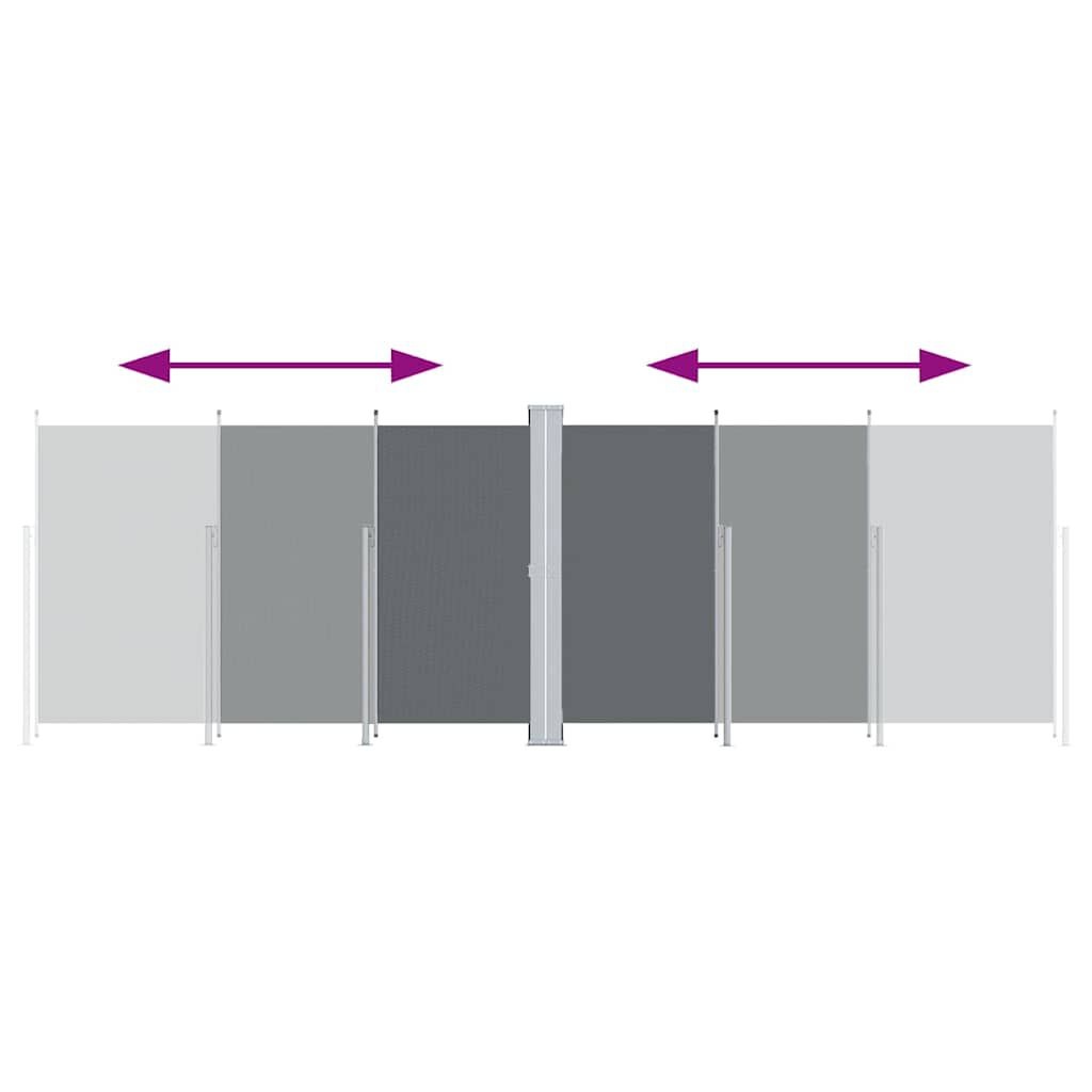 Uittrekbaar Windscherm 220x600 cm Antraciet - 59% Korting