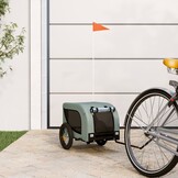 Hondenfietstrailer Oxford Stof & IJzer - Grijs/Zwart (59% Korting)
