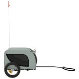 Hondenfietstrailer Oxford Stof & IJzer - Grijs/Zwart (59% Korting)