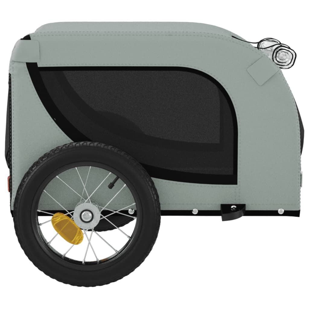 Hondenfietstrailer Oxford Stof & IJzer - Grijs/Zwart (59% Korting)