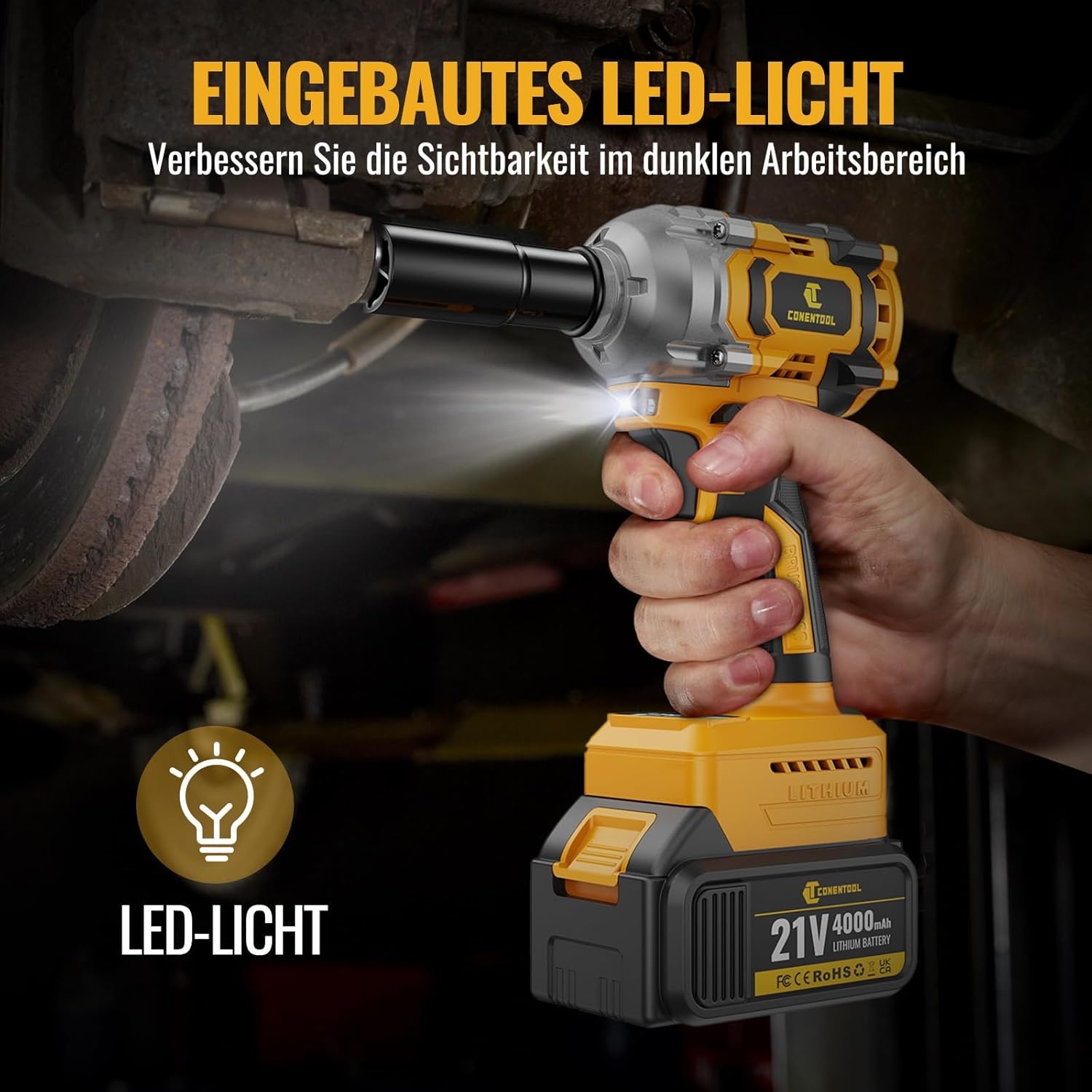 Conentool Accu-slagschroevendraaier 21V 460Nm | 34% Korting