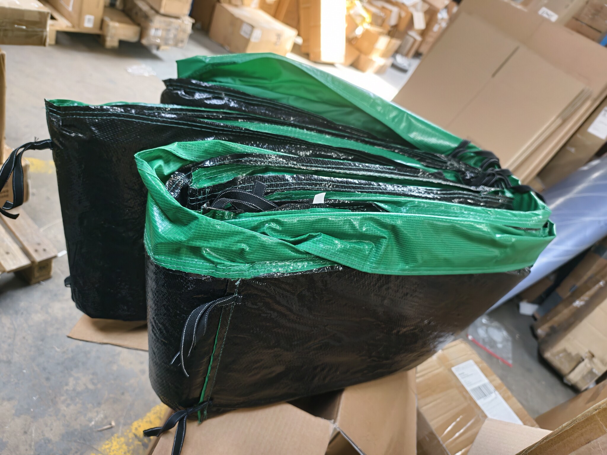 Trampoline Randafdekking Groen 366cm - PVC/PE - Veerbescherming