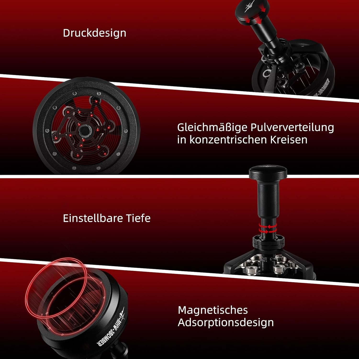 MHW-3BOMBER Espresso Verdeel Tool, 34% Korting