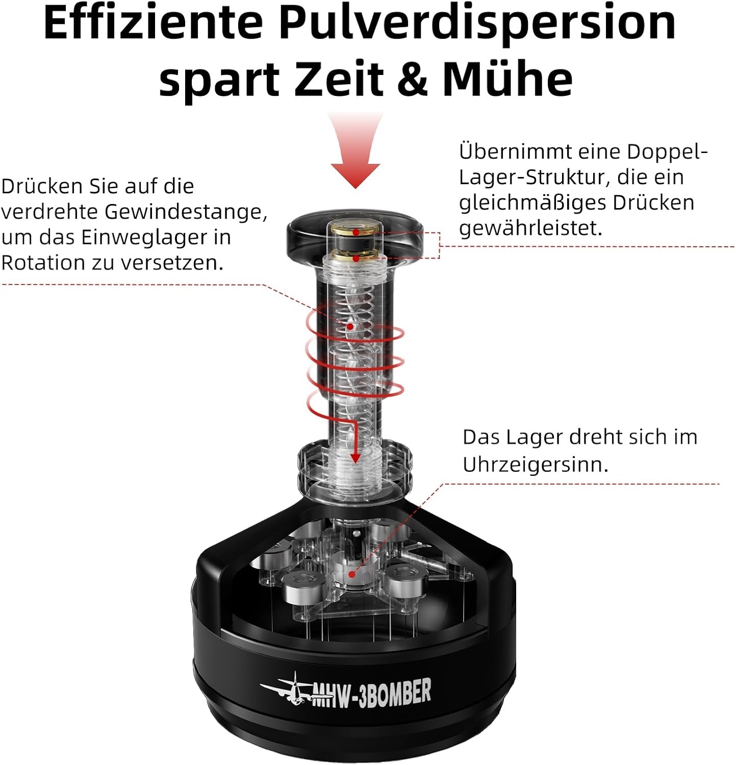 MHW-3BOMBER Espresso Verdeel Tool, 34% Korting