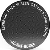 Puck Screen Espressofilter 51mm - Ultrafijn Titanium Gecoat 0.2mm