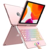 Hoes met Bluetooth Toetsenbord voor iPad 10,2" (9/8/7 Gen) - Roze Goud (29% Korting)