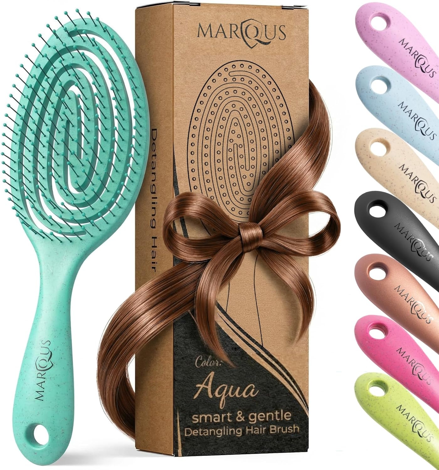 marQus Bio Haarborstel - Ontklit Zonder Trekken - 26% Korting