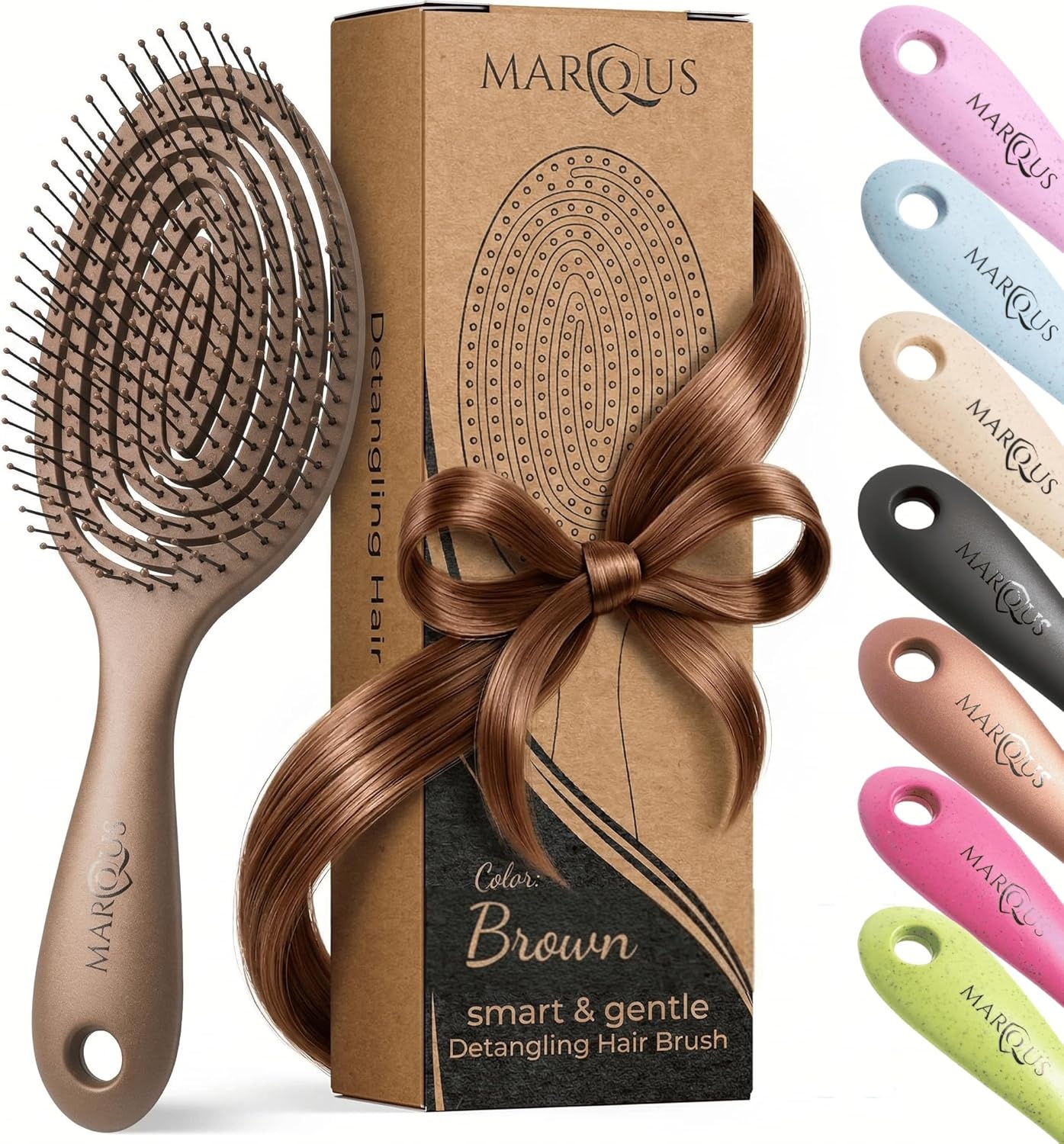 marQus Bio Haarborstel - Ontklit Zonder Trekken - 26% Korting