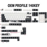 JSJT Ink Lotus PBT Keycaps Set - 140 Toetsen, OEM Profiel (57% Korting!)