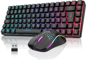 Draadloze Gaming Toetsenbord & Muis Set (75%, QWERTZ, 53% Korting)