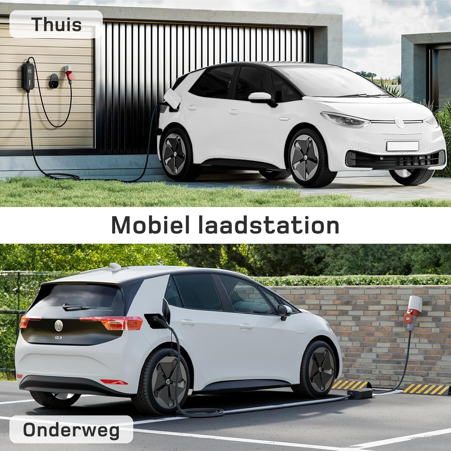Mobiele EV Oplader 22kW Type 2 (7m) - 35% Korting!