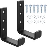 2x Zware Wandhaken J-vorm Zwart 70kg Capaciteit - Nu 25% Korting!